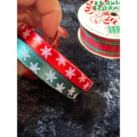 Assorted Christmas Ribbon Set Of 6 Spools - Picture 10 of 12